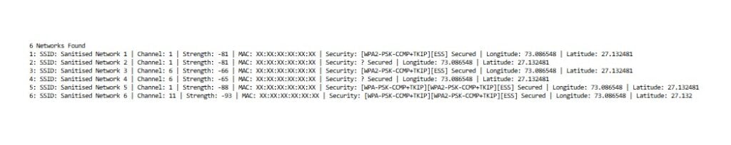 Arduino War Driving SD Card Log