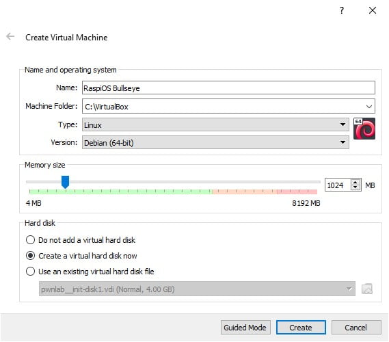 Raspberry Pi VM Install Guide