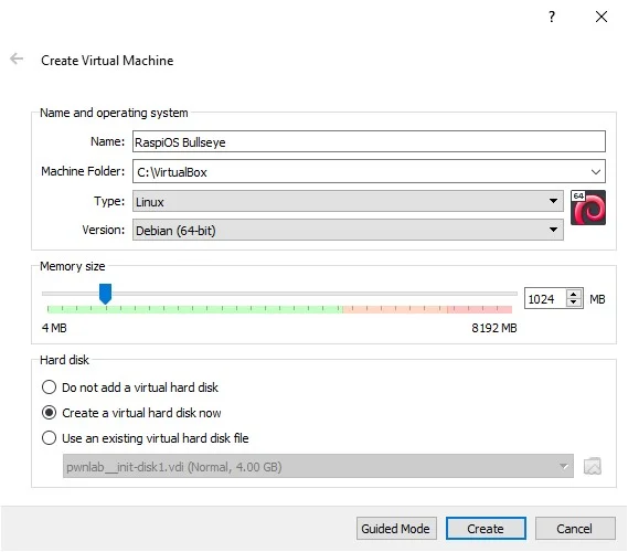 Raspberry Pi VM Install Guide