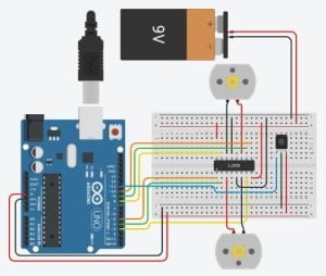 IR remote control car circuit diagram