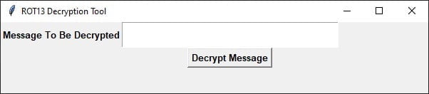 ROT13 decryption Tool v1 Tkinter program