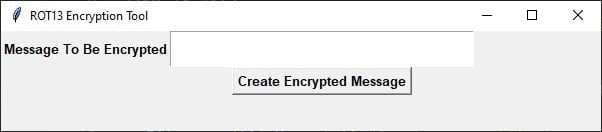 ROT13 Encryption Tool v1 Tkinter program