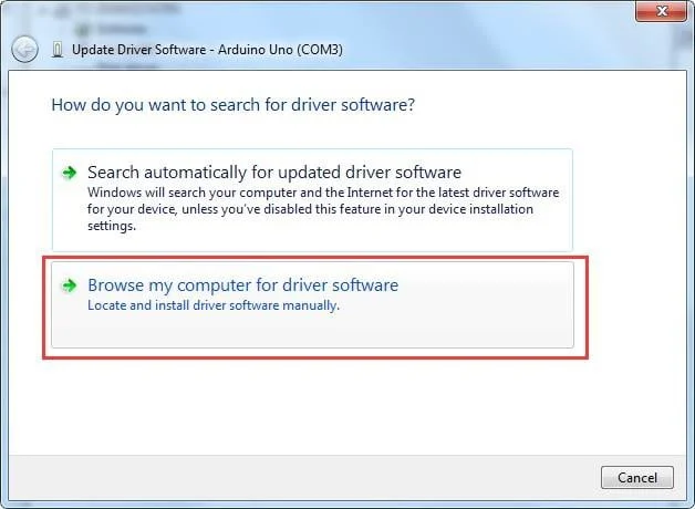 Installing Device Drivers Options