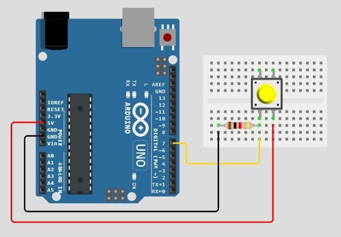 Pull-Up and Pull-Down Resistors with Arduino - Meganano