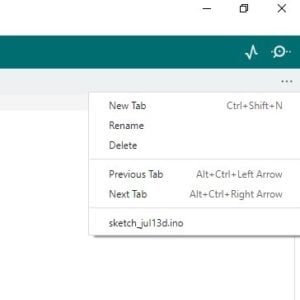 Arduino IDE New Tab