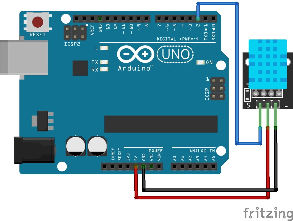 DHT11 Temperature Sensor Module with Arduino