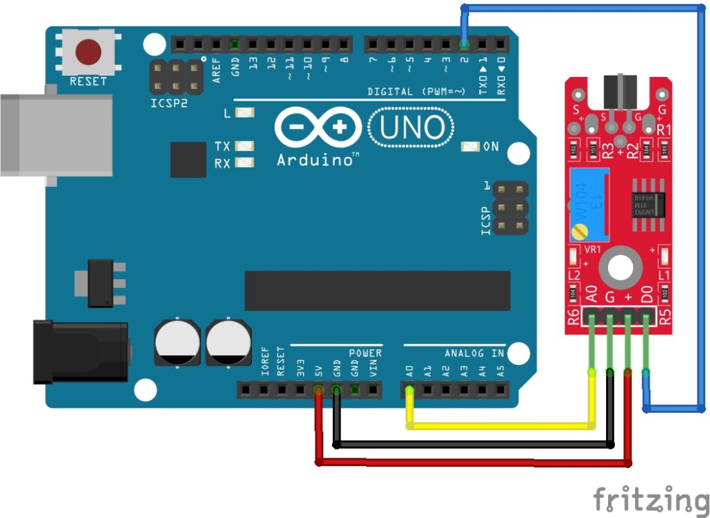 Metal Touch Sensor Diagram with Arduino